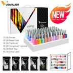 VENALISA Nail Gel Polish Semi Permanent Gellack Nail Art Salon 120 Color Glitter 7.5ml Soak off Organic UV LED Nail Gel Varnish