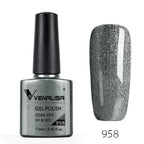 VENALISA Nail Gel Polish Semi Permanent Gellack Nail Art Salon 120 Color Glitter 7.5ml Soak off Organic UV LED Nail Gel Varnish