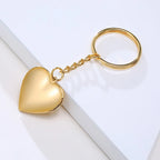 Vnox Personalize Engrave Name Heart Locket Key Chains for Women Men,Custom Family Love Photos Anniversary Keepsake Gifts