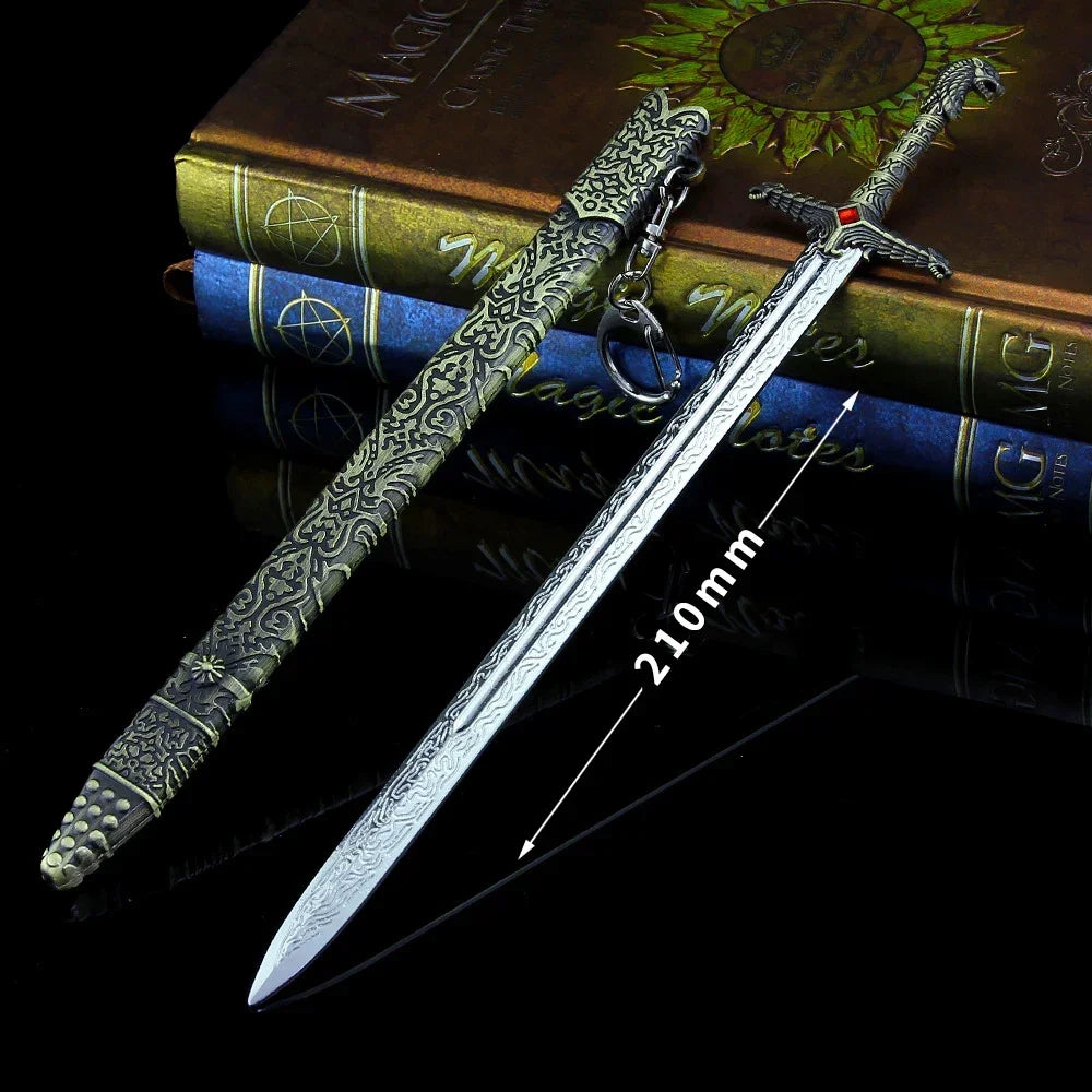 22cm Metal Home Ornament Needle Dawn Oathkeeper Longclaw Blackfyre Game Valyrian Steel GOT of Thrones TV Series Peripherals Toys