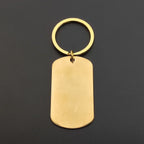 1PC Customized LOGO Name Stainless Steel Keychain Laser Carving Pendant Motorcycle Car for Men Women Keyring Key Ring Chain Gift