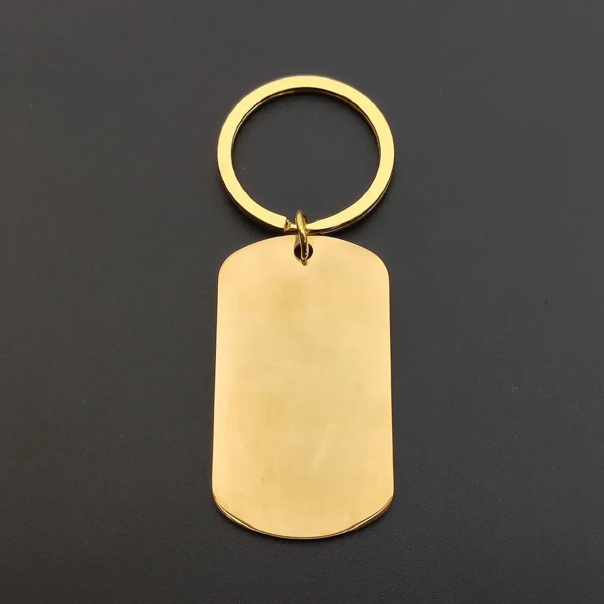 1PC Customized LOGO Name Stainless Steel Keychain Laser Carving Pendant Motorcycle Car for Men Women Keyring Key Ring Chain Gift