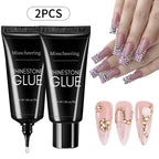 30g Nail Rhinestone Glue for Nails Super Strong Gel Nail Glue for Nail Charm 3D Nails Bling Gel Decoration Gem Nail Art Diamonds