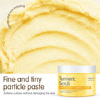 Hllozzi 200g turmeric body scrub deep cleansing exfoliation avocado vitamin C hydrating moisturizing