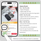 1PC Customized LOGO Name Stainless Steel Keychain Laser Carving Pendant Motorcycle Car for Men Women Keyring Key Ring Chain Gift