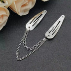 Fashion Metal Geometry Pendant Hair Clip Women's Love Butterfly Star Headwear Punk Girls' Hair Accessories Charm Jewelry Gift