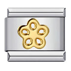 Trendy Italian Charms Bracelet 26 English A-Z Letter Name Custom Gold Color DIY Jewelry Making Gift Hand Bangle Chain Jewellry