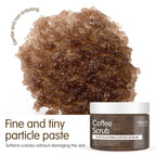 Hllozzi 200g coffee body scrub deep cleansing exfoliating cocoa plant squalane moisturizing