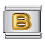 Trendy Italian Charms Bracelet 26 English A-Z Letter Name Custom Gold Color DIY Jewelry Making Gift Hand Bangle Chain Jewellry