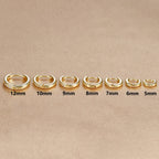 1Pair Stainless Steel Huggie Minimal Hoop Earrings Little Crystal Zirconia Thin Helix Tragus Cartilage Earrings Piercing Jewelry