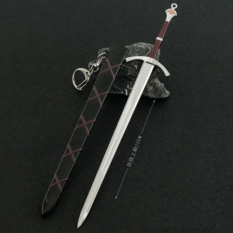22cm Metal Home Ornament Needle Dawn Oathkeeper Longclaw Blackfyre Game Valyrian Steel GOT of Thrones TV Series Peripherals Toys