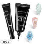 30g Nail Rhinestone Glue for Nails Super Strong Gel Nail Glue for Nail Charm 3D Nails Bling Gel Decoration Gem Nail Art Diamonds