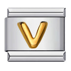 Trendy Italian Charms Bracelet 26 English A-Z Letter Name Custom Gold Color DIY Jewelry Making Gift Hand Bangle Chain Jewellry