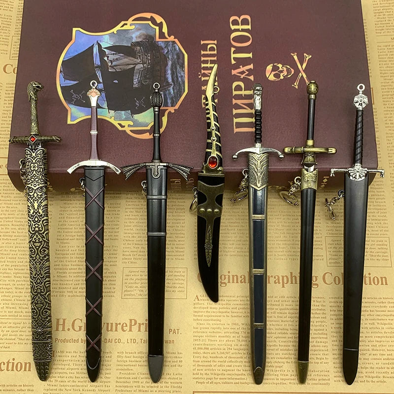 22cm Metal Home Ornament Needle Dawn Oathkeeper Longclaw Blackfyre Game Valyrian Steel GOT of Thrones TV Series Peripherals Toys