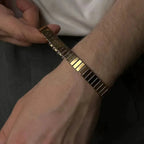 Fashion Stainless Steel 9mm Stretch Bangles For Men Simple Imitation Strap Bracelet Trendy Party Women Jewelry Accessories