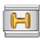 Trendy Italian Charms Bracelet 26 English A-Z Letter Name Custom Gold Color DIY Jewelry Making Gift Hand Bangle Chain Jewellry