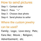 Custom Your Photo Keychain Personalized Daughter Baby Family Best Friend Singer Logo Name Print Glass Car Keyring Gifts