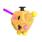 6/12 Sides Cube Decompression Toy Rainbow Stress Relief Autism ADHD OCD Anxiety Sensory Toys Fingertip Desk Toy for Kids Adult