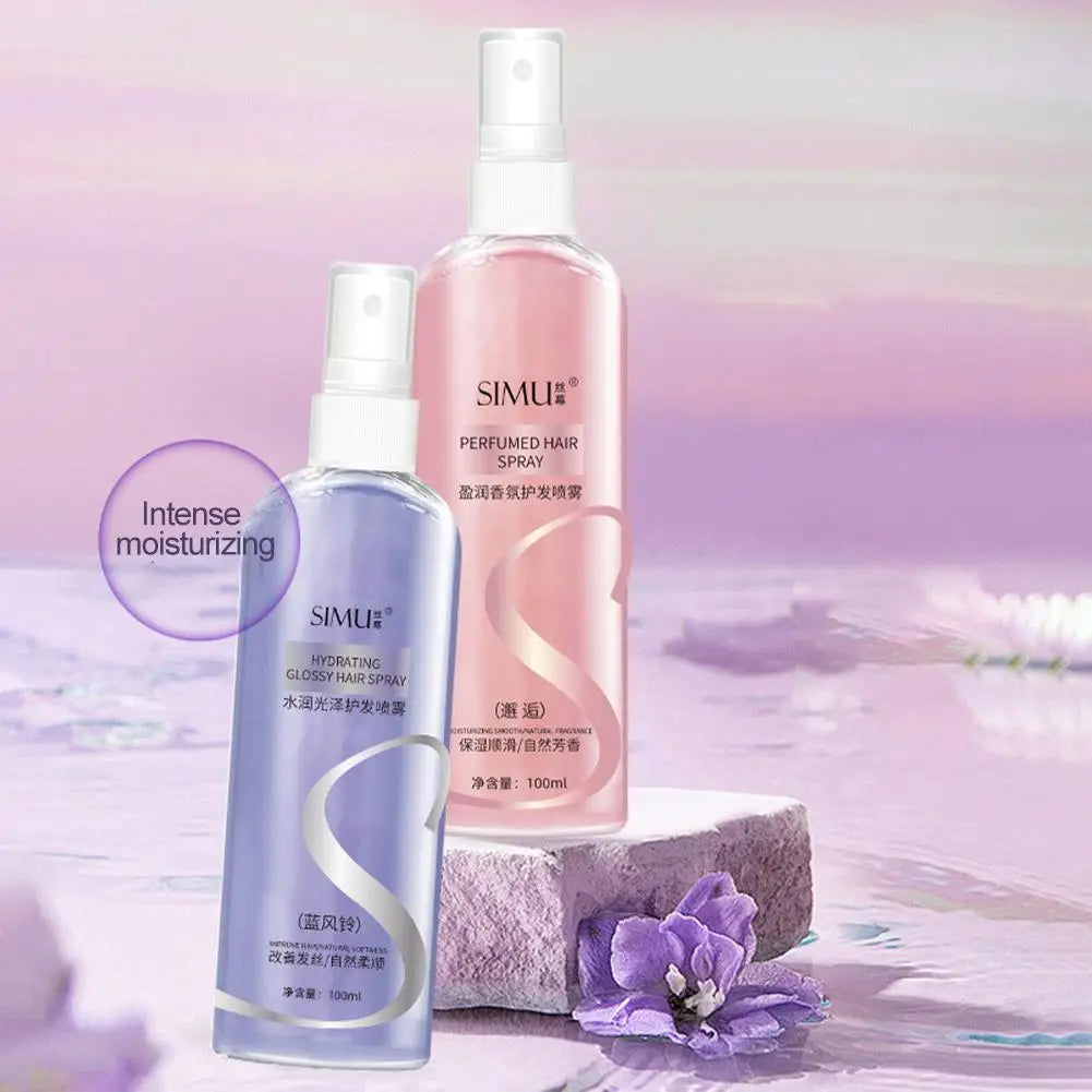 100ML NEW Hair Essential Oil Spray Long-lasting Light Soft Essential Oil Spray For Dry Frizzy Hair Leave-in Anti-static Hair Car