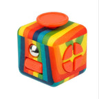 6/12 Sides Cube Decompression Toy Rainbow Stress Relief Autism ADHD OCD Anxiety Sensory Toys Fingertip Desk Toy for Kids Adult