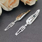 Fashion Metal Geometry Pendant Hair Clip Women's Love Butterfly Star Headwear Punk Girls' Hair Accessories Charm Jewelry Gift