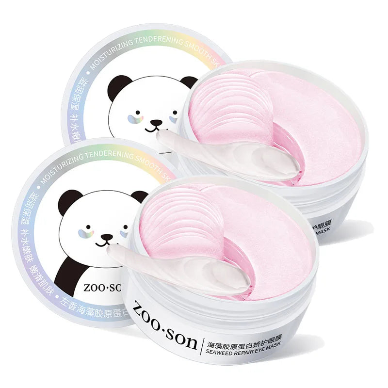 60pcs Gold Crystal Collagen Eye Mask Beauty Moisturizing Firming Anti Dark Circles Eyes Bags Removal Eyes Care Eye Patches