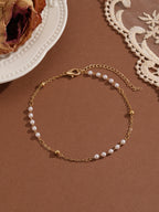 QIAMNI Summer Bohemia Crystal Cubic Zirconia Anklet For Women Girls Ankle Bracelet Leg Chain Beach Party Travel Foot Jewelry